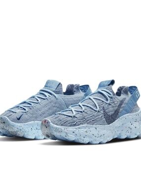 Nike Space Hippie 04 Chambray Blue Women's Platform Lace Up Sneakers 8.5